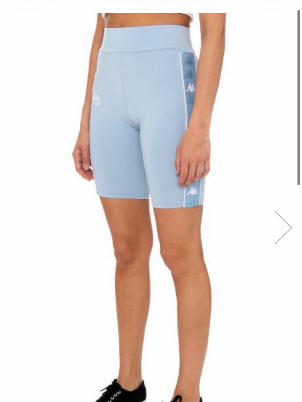 Kappa Women's Pale Blue Signature Tape Bike Shorts